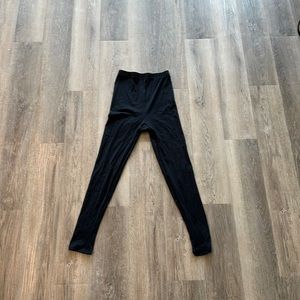 Men’s Wear Moi Black Microfiber Ballet Tights Cut-offs